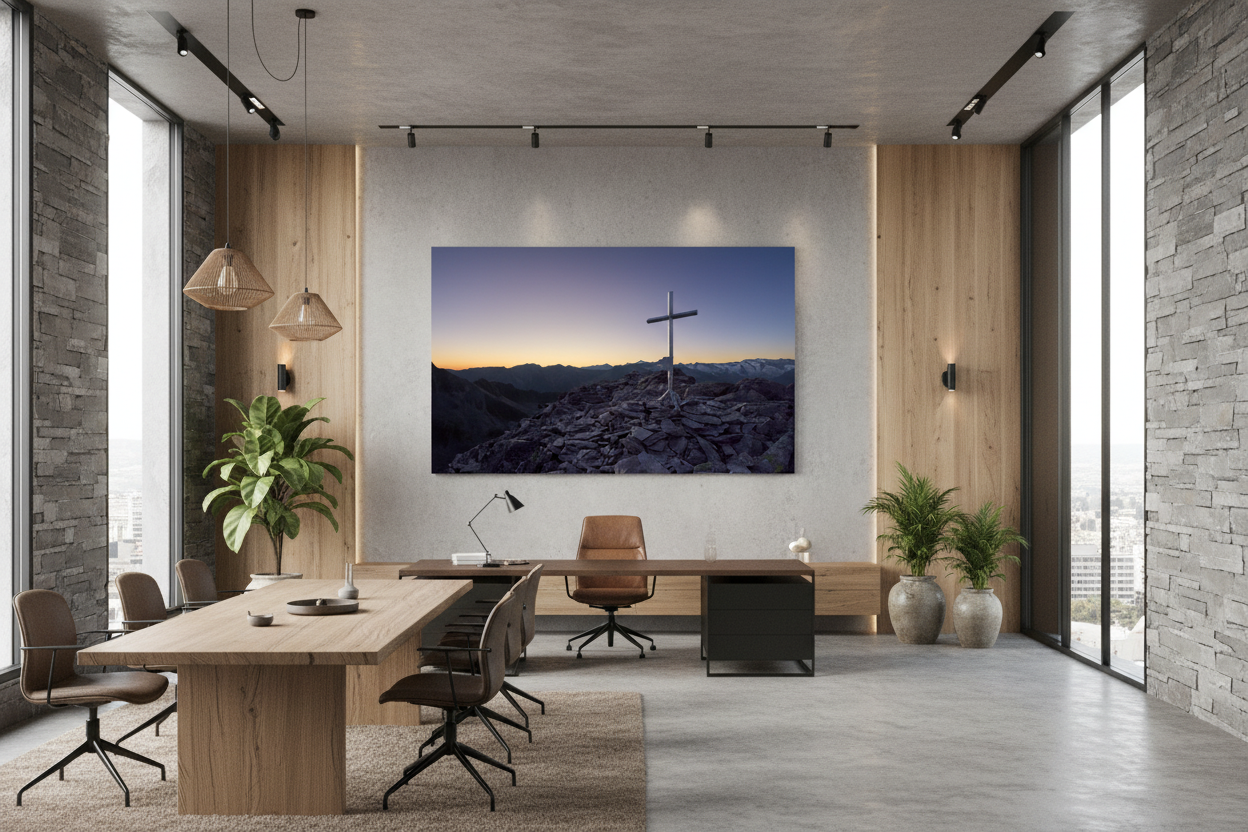 Sample hanging arrangement