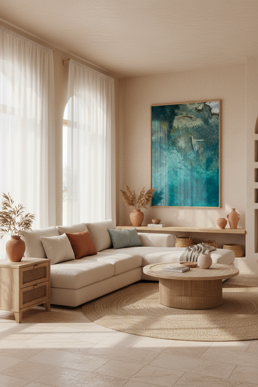 Sample hanging arrangement