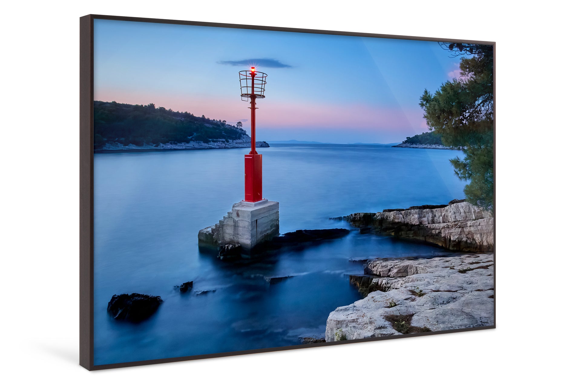 Red Beacon at Dusk